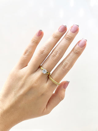 Anillo #4 Doble Trenzada D