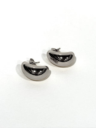 Aros de acero modelo #643 plateado