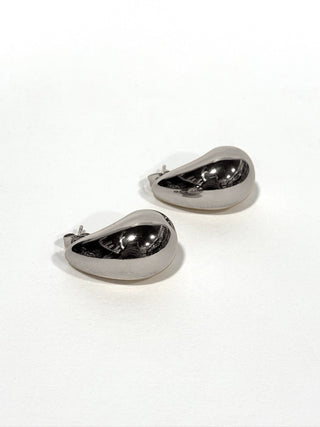 Aros de acero modelo #645 plateado