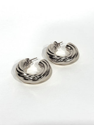 Aros de acero modelo #650 plateado